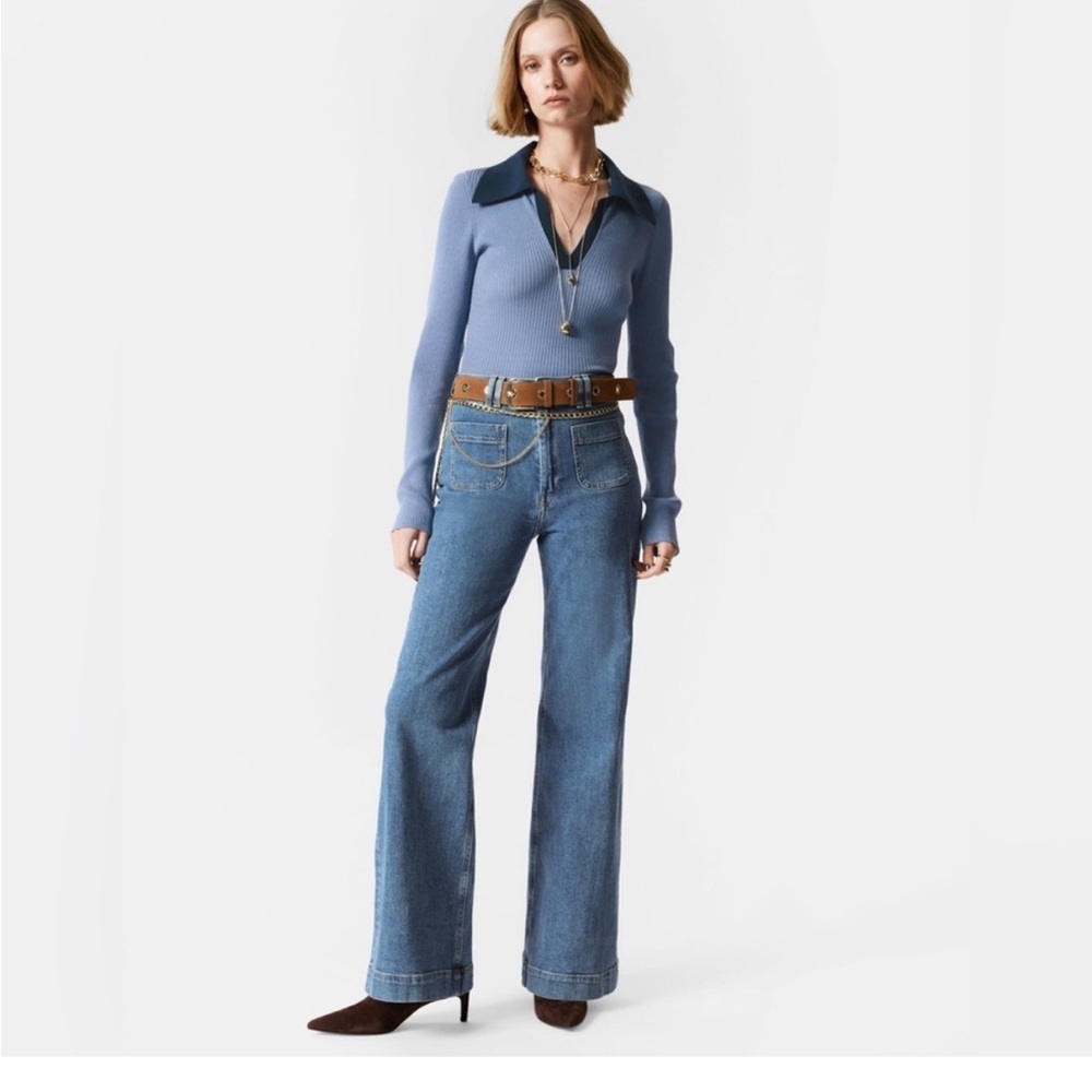 & other stories Flare high waisted Jeans sz 25